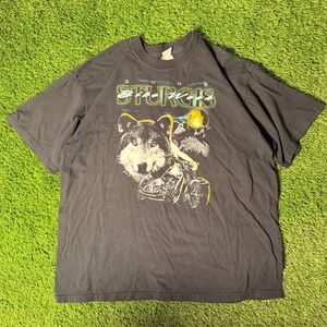 Vintage 2005 Sturgis Bike Week Wolf Motorcycle T-Shirt Black XL Gildan Eagle